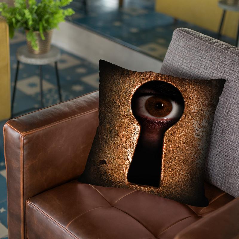 Who Is Watching You Throw Pillow By Niklas Gustafson