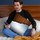 Wooden Brushed Metal Throw Pillow By Niklas Gustafson