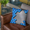 Blue Metallic Scale Throw Pillow By Niklas Gustafson