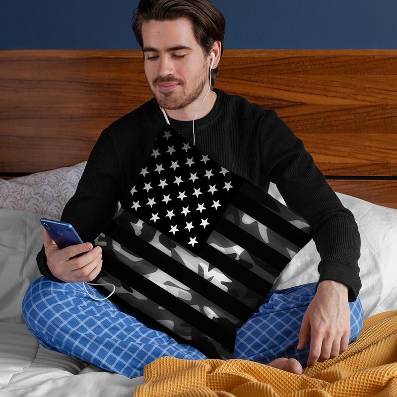 American Camouflage Throw Pillow By Niklas Gustafson