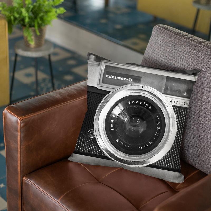Camera Throw Pillow By Niklas Gustafson