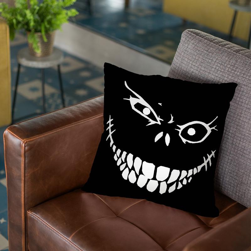 Crazy Monster Grin Throw Pillow By Niklas Gustafson