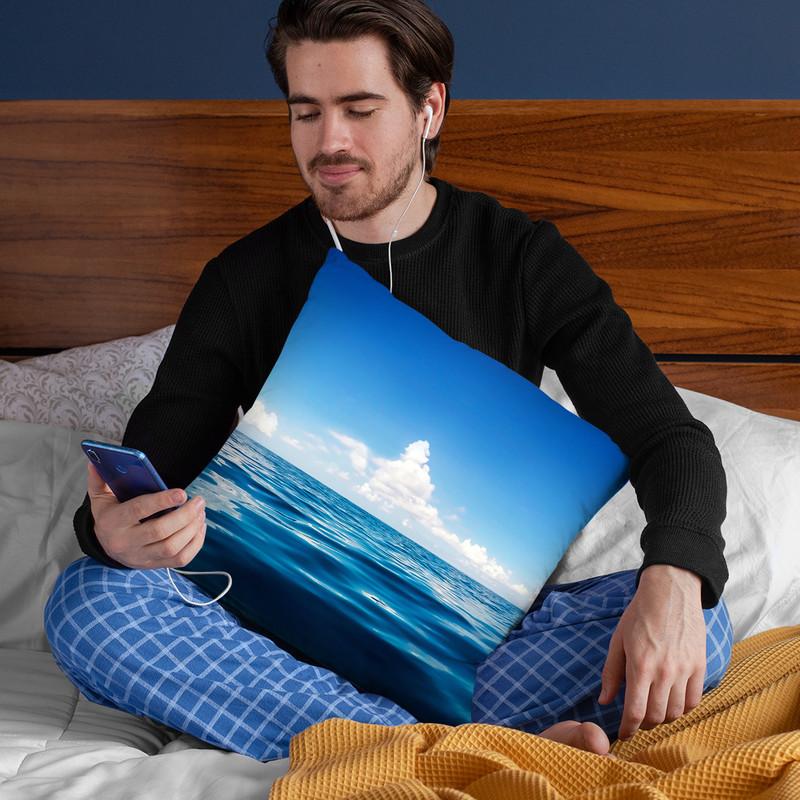 Deep Blue Throw Pillow By Niklas Gustafson