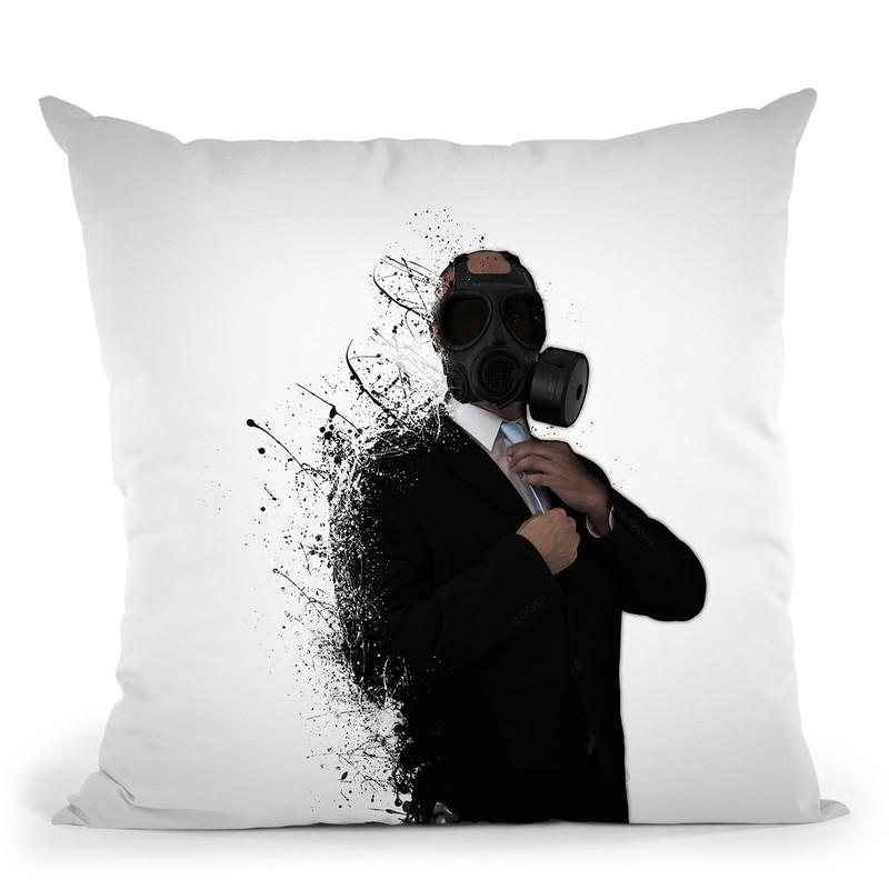 Dissolution Of Man Throw Pillow By Niklas Gustafson