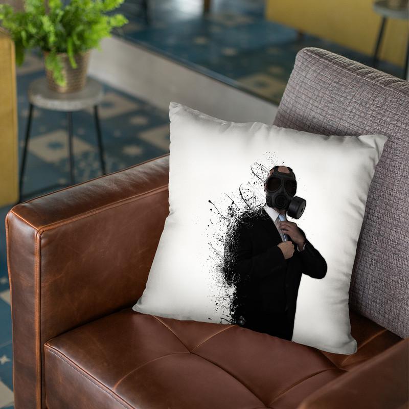 Dissolution Of Man Throw Pillow By Niklas Gustafson