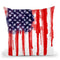 American Spatter Flag Throw Pillow By Niklas Gustafson