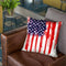American Spatter Flag Throw Pillow By Niklas Gustafson