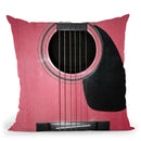 Guitar Pink Throw Pillow By Niklas Gustafson
