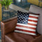 American Wooden Flag Throw Pillow By Niklas Gustafson