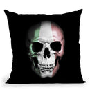 Italian Skull Throw Pillow By Niklas Gustafson