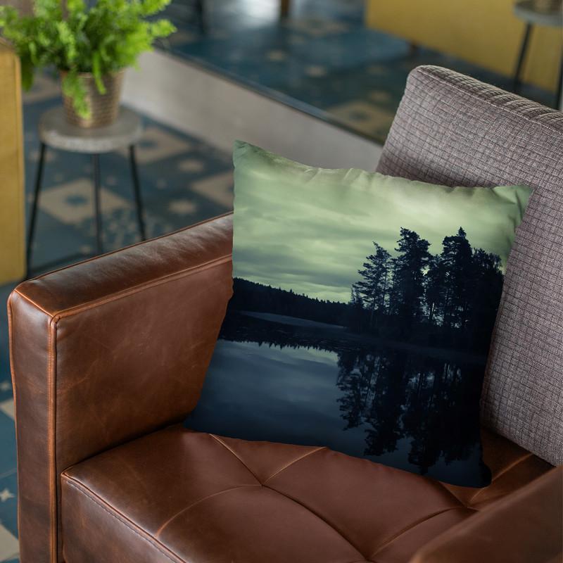 Lake By Night Throw Pillow By Niklas Gustafson