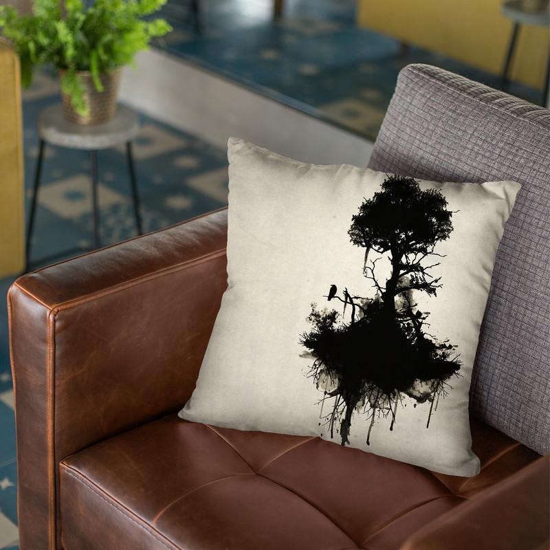 Last Tree Standing Throw Pillow By Niklas Gustafson