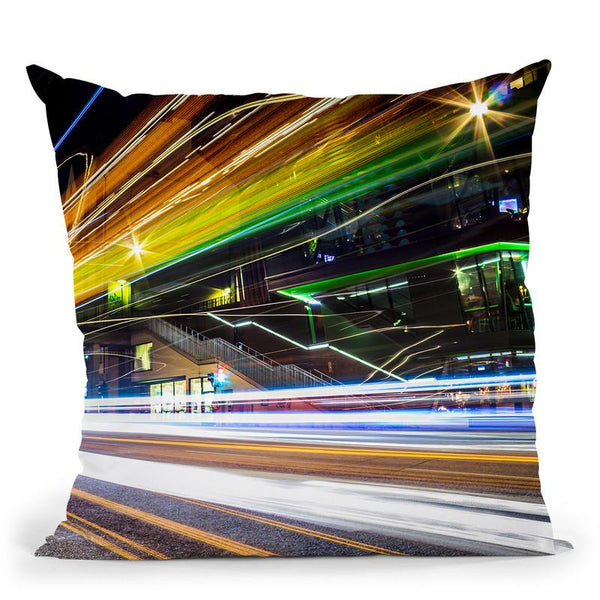 Light Trails Ii Throw Pillow By Niklas Gustafson