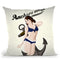Anchors Aweigh - Classic Pin Up Throw Pillow By Niklas Gustafson