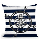 Navy Striped Nautica Throw Pillow By Niklas Gustafson