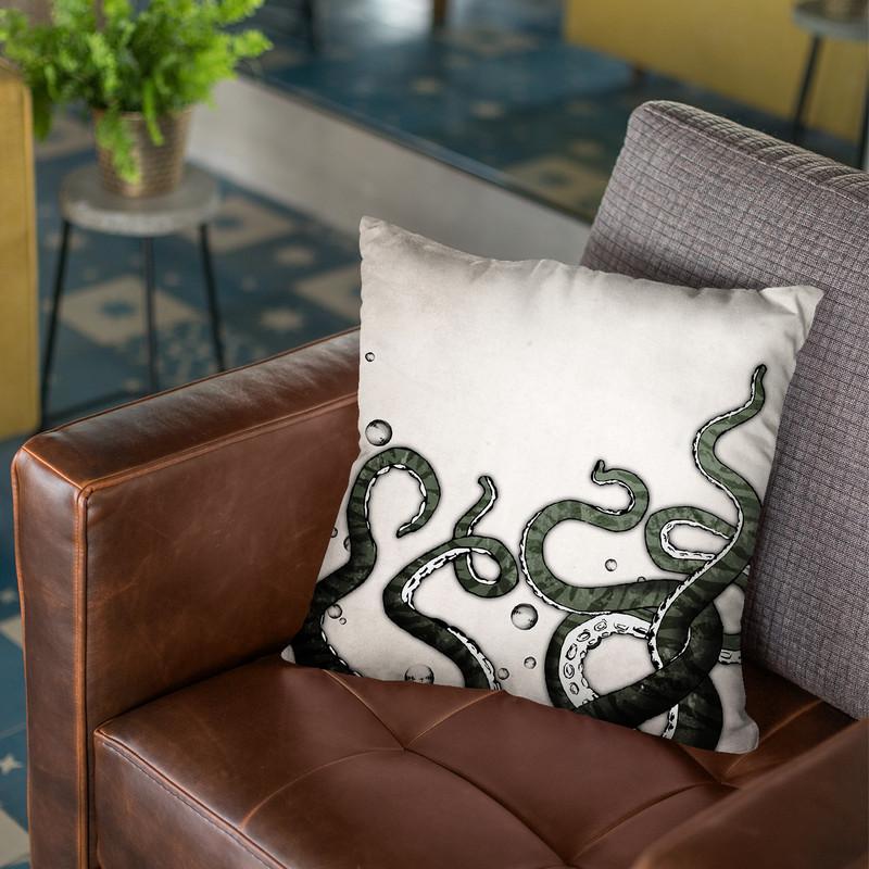 Octopus Tentacles Throw Pillow By Niklas Gustafson