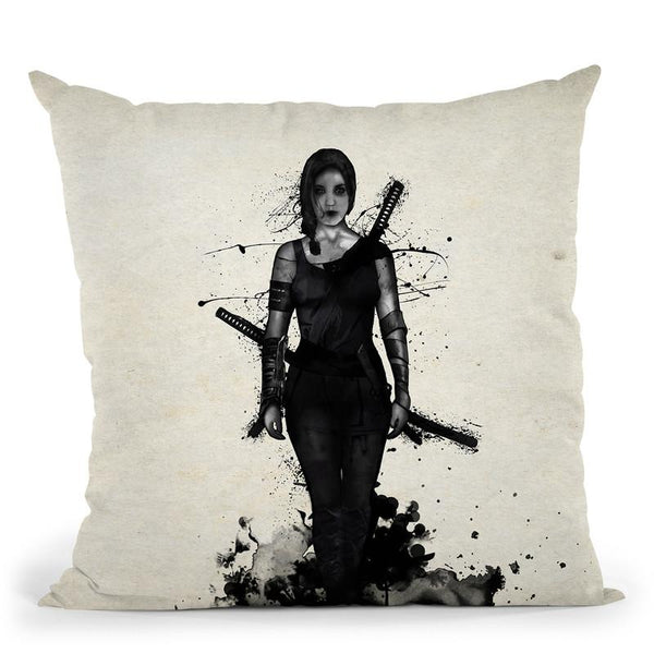 Onna Bugeisha Throw Pillow By Niklas Gustafson