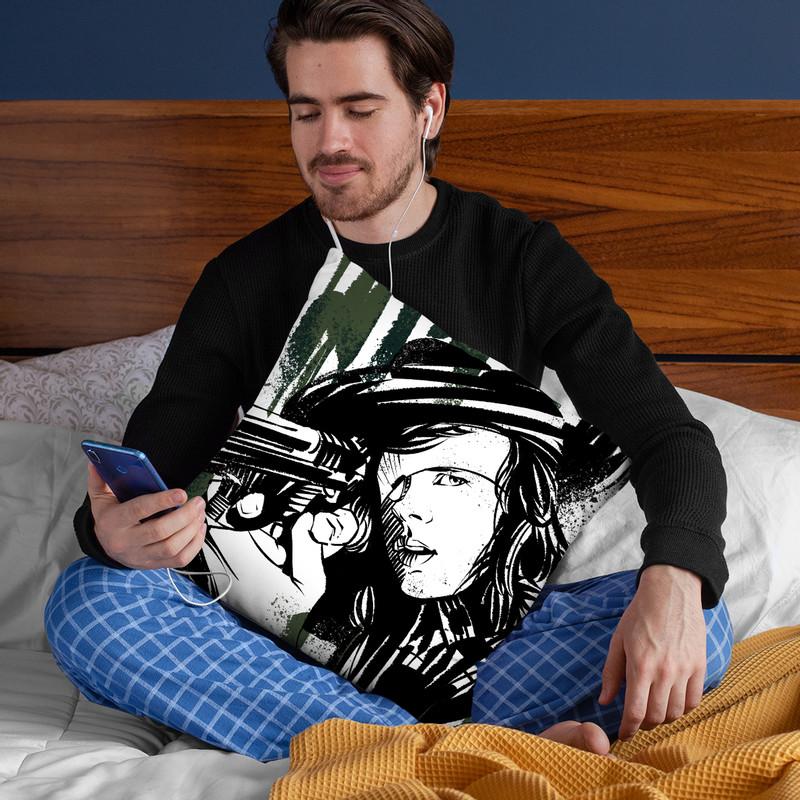 Carl Throw Pillow By Nikita Abakumov