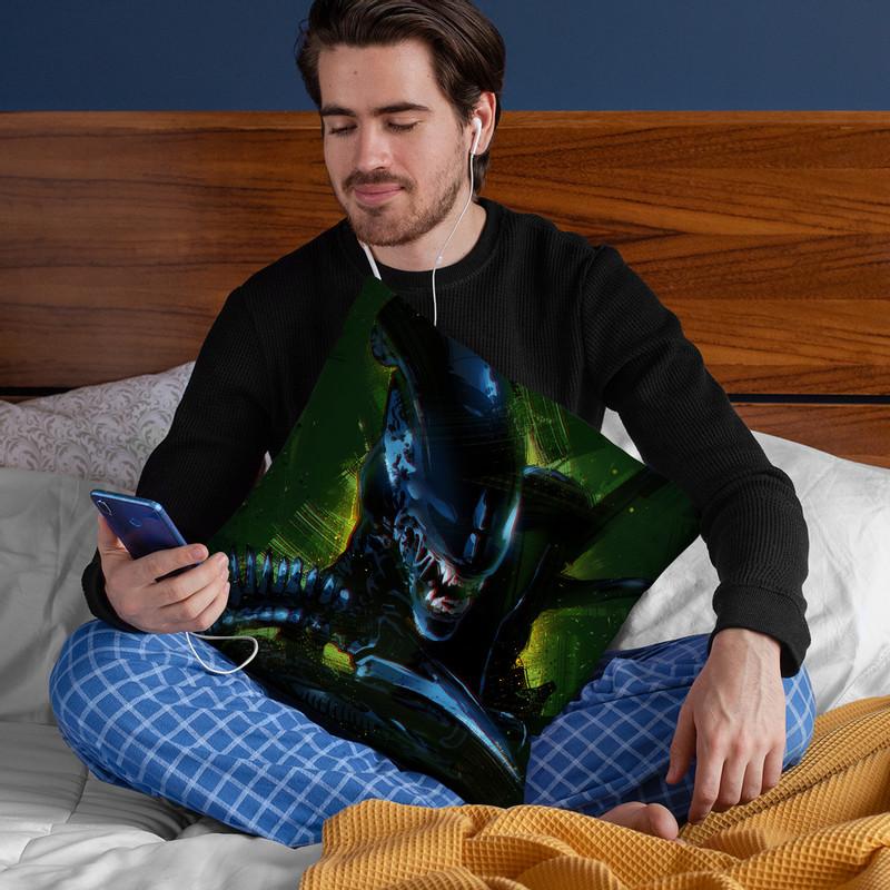 Alien Throw Pillow By Nikita Abakumov