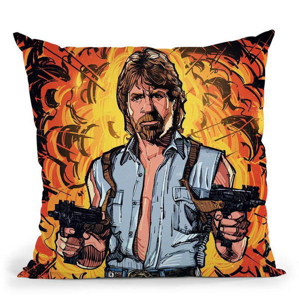 Chuck Norris Throw Pillow By Nikita Abakumov