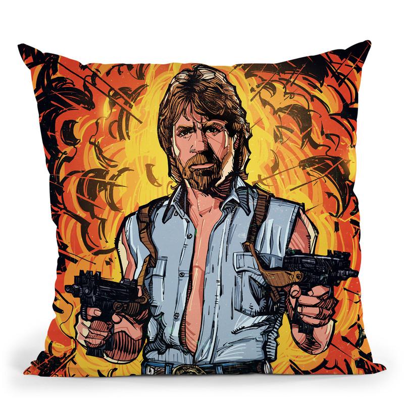 Chuck Norris Throw Pillow By Nikita Abakumov