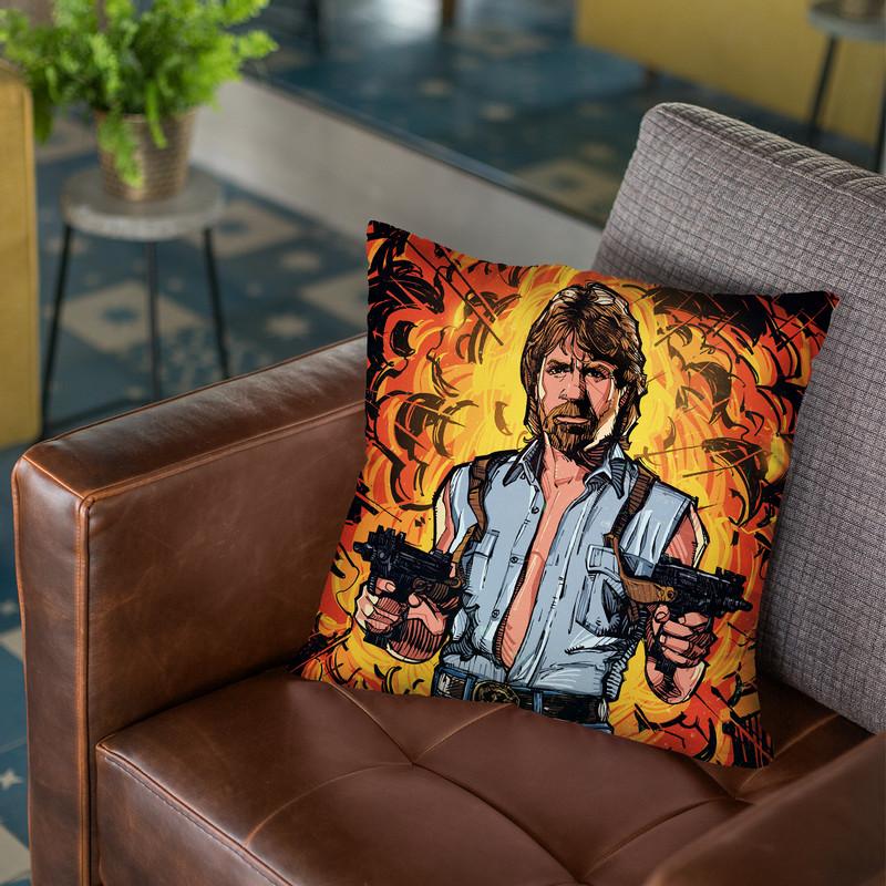 Chuck Norris Throw Pillow By Nikita Abakumov