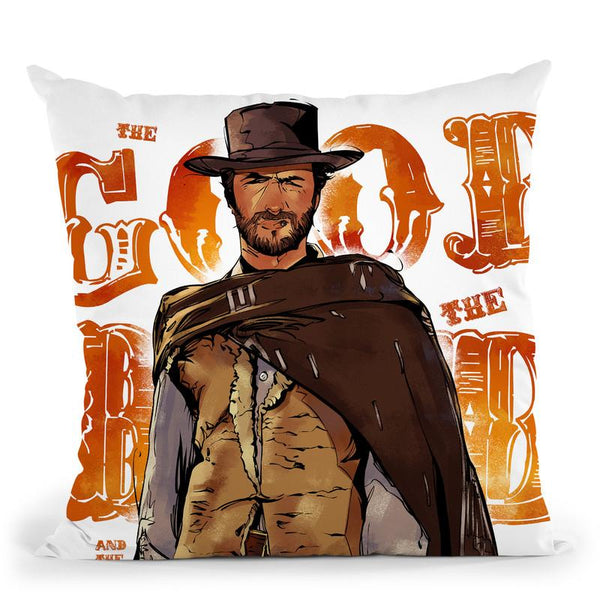 Clint Eastwood Throw Pillow By Nikita Abakumov