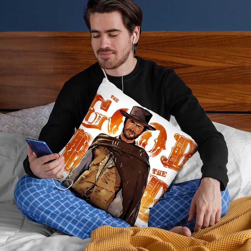 Clint Eastwood Throw Pillow By Nikita Abakumov