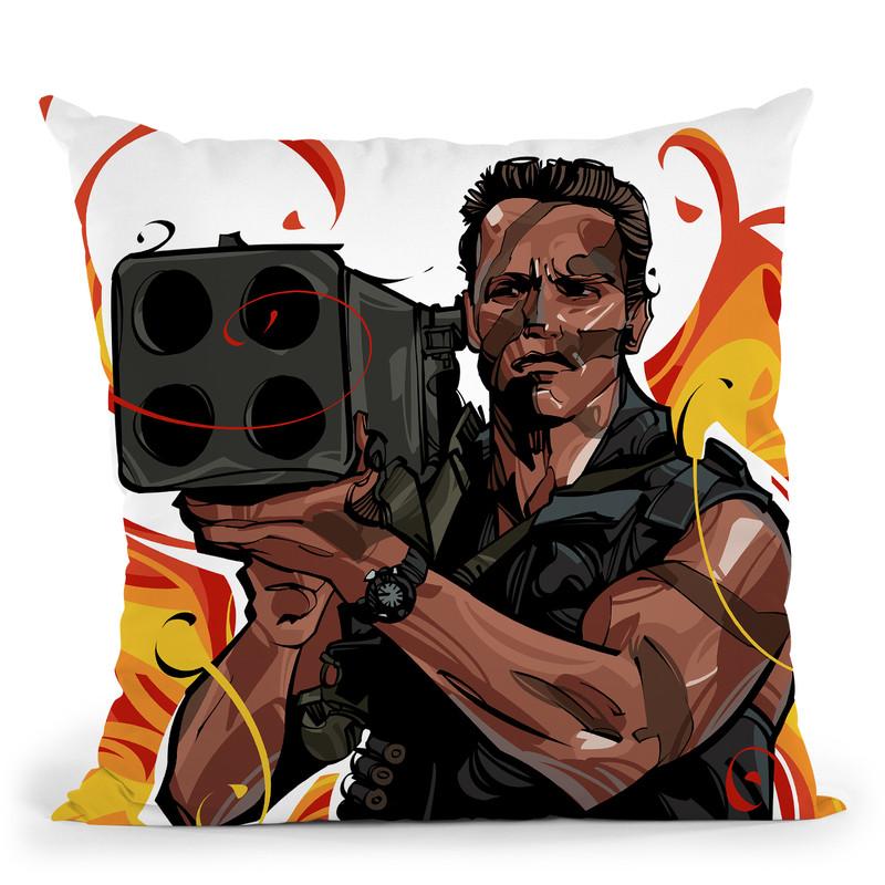 Commando Throw Pillow By Nikita Abakumov