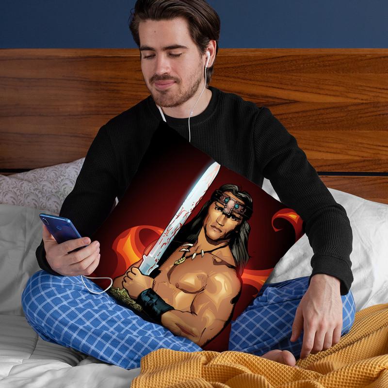 Conan Throw Pillow By Nikita Abakumov