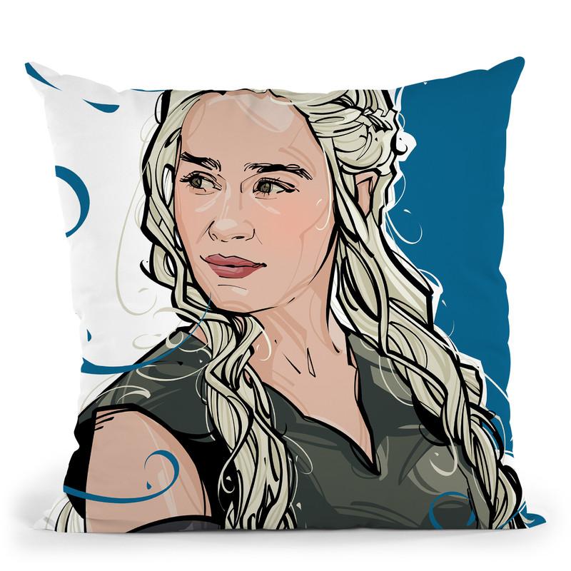 Daenerys Throw Pillow By Nikita Abakumov
