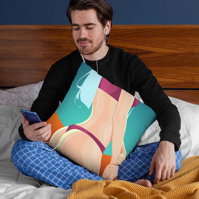 Amanda Throw Pillow By Nikita Abakumov