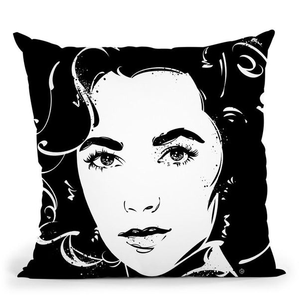 Elizabeth Taylor Throw Pillow By Nikita Abakumov