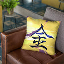 Gold Throw Pillow By Nikita Abakumov