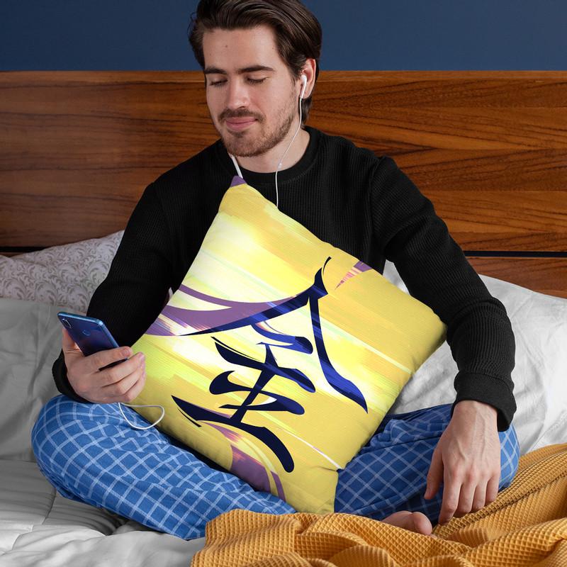 Gold Throw Pillow By Nikita Abakumov