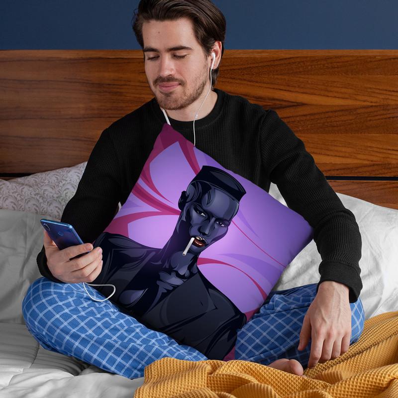 Grace Jones Throw Pillow By Nikita Abakumov