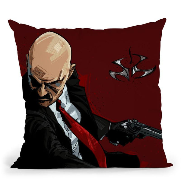 Hitman Throw Pillow By Nikita Abakumov