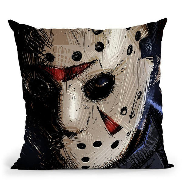 Jason Voorhees Throw Pillow By Nikita Abakumov