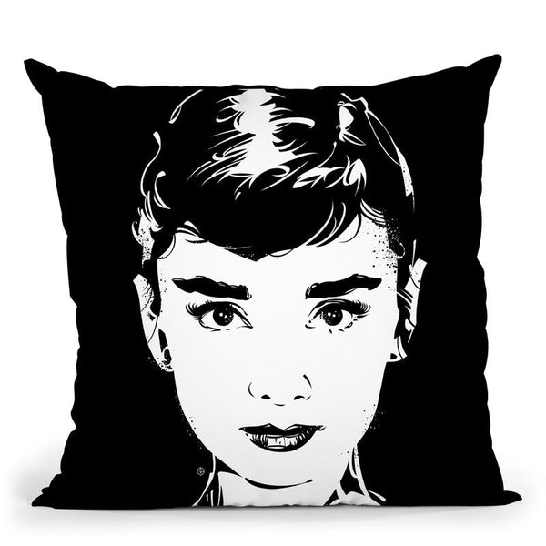 Audrey Hepburn Throw Pillow By Nikita Abakumov