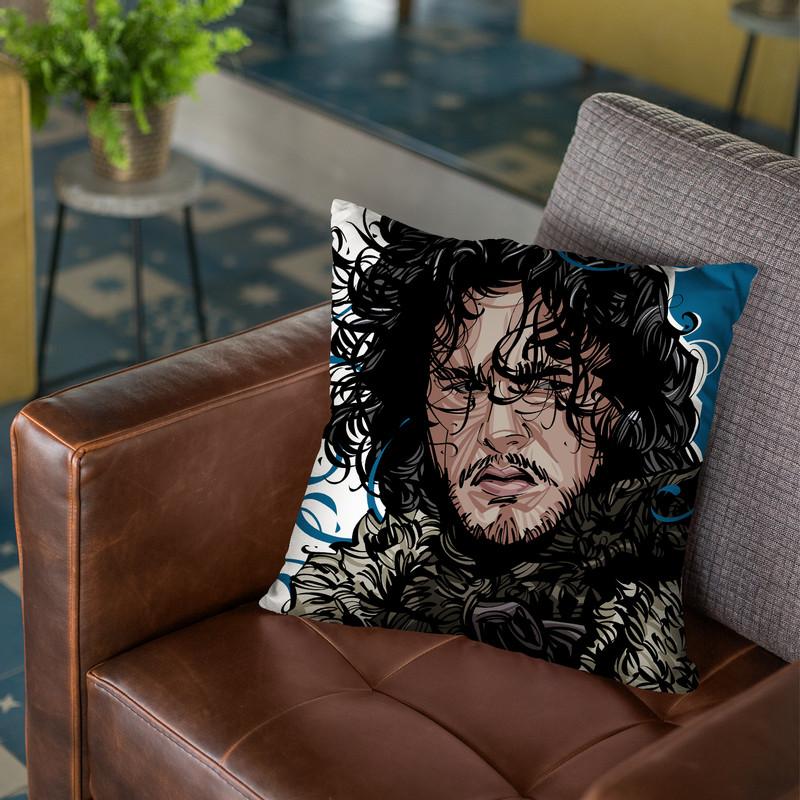 Jon Snow Throw Pillow By Nikita Abakumov