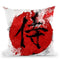 Kanji Samurai Throw Pillow By Nikita Abakumov