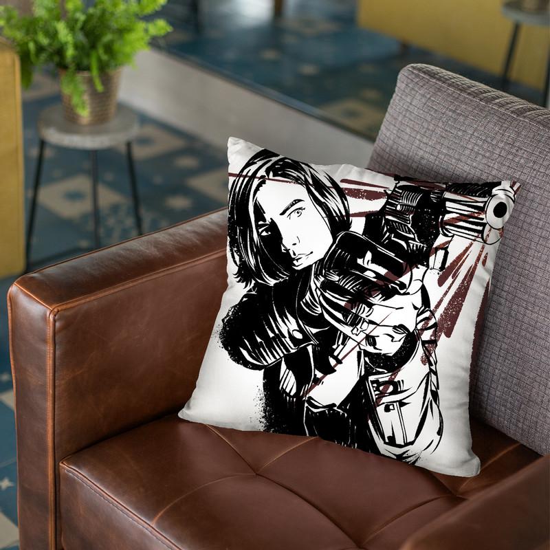 Maggie Throw Pillow By Nikita Abakumov