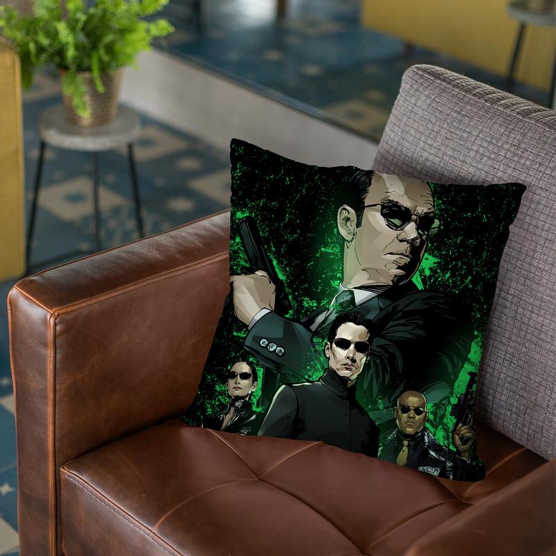 Matrix Throw Pillow By Nikita Abakumov