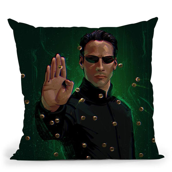 Matrix Neo Throw Pillow By Nikita Abakumov