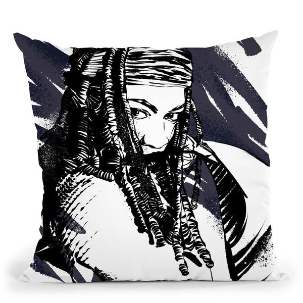Michonne Throw Pillow By Nikita Abakumov