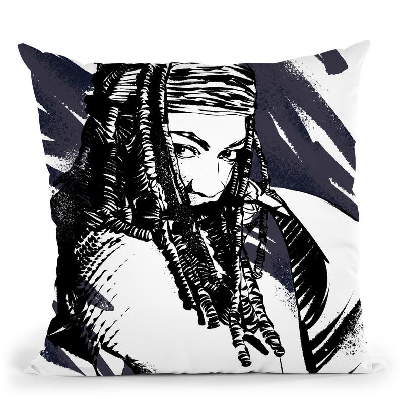 Michonne Throw Pillow By Nikita Abakumov