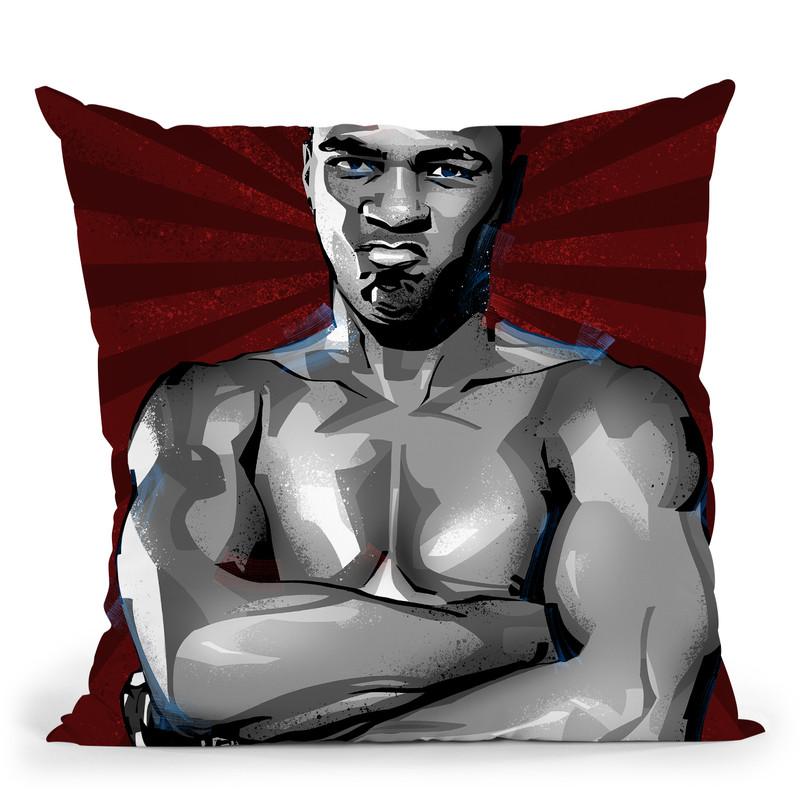 Muhammad Ali Ii Throw Pillow By Nikita Abakumov