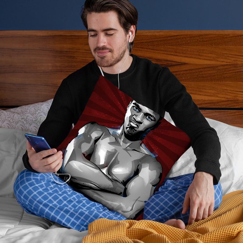 Muhammad Ali Ii Throw Pillow By Nikita Abakumov