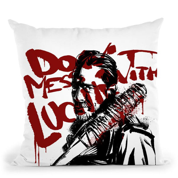 Negan Throw Pillow By Nikita Abakumov
