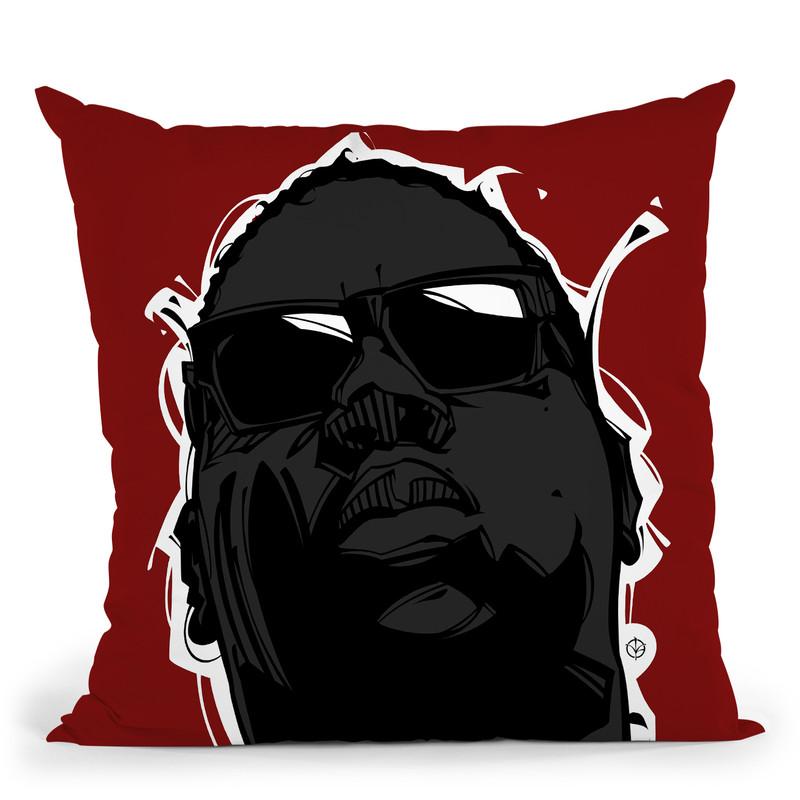 Big I Throw Pillow By Nikita Abakumov